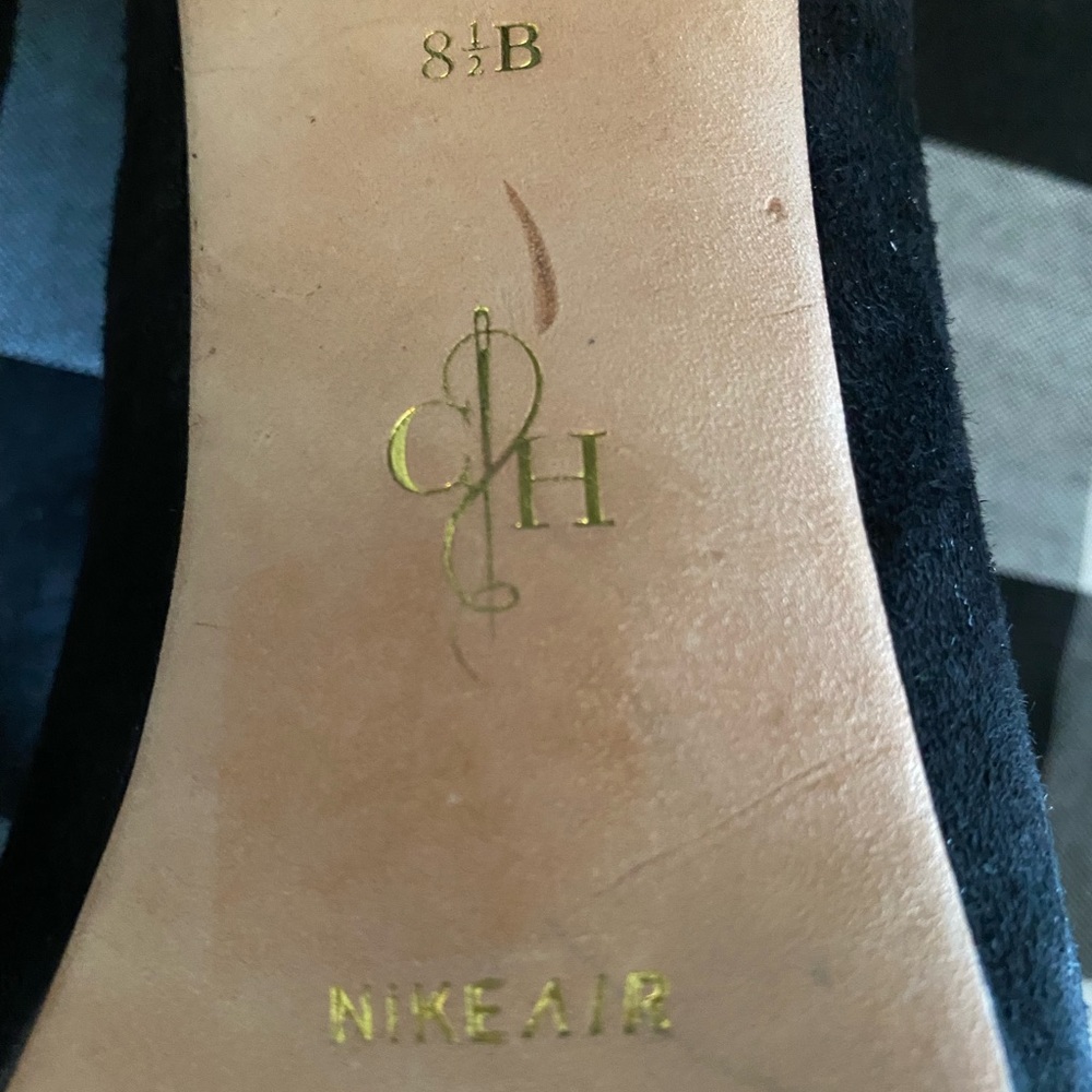 Cole Haan Black Suede High Heels - Picture 2 of 9